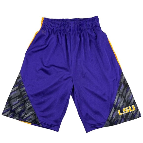 Vintage Colosseum LSU Tigers Basketball Gym Running Shorts Men S - Picture 16 of 16